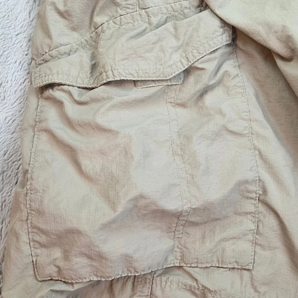 Columbia Cargo Shorts Mens 38W 10L Hiking Utility Lightweight Ripstop Tan Khaki